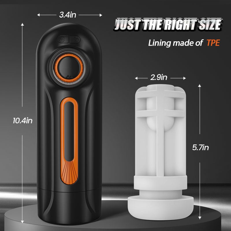 【Free lub】Alien - 6-in-1 Thrusting & Vibrating Blow Job Masturbator Cup with 4 Suction Modes