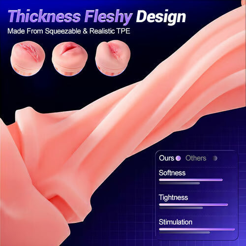 2026 New model 3 Sleeves Pocket Pussy Penis Pump with 9 Sucking & 9 Vibrating Male Masturbator