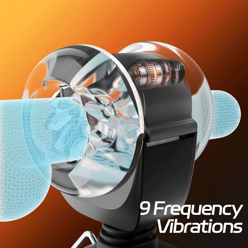 Hazel - 9 Vibration & Swing & Thrust Hands-Free Waist Strap-On Male Masturbator