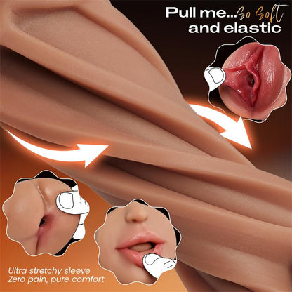 2026 Automatic Male Masturbator with 3 Replaceable Sleeves 5 Suction & 10 Vibration Stroker