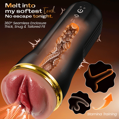 2026 Automatic Male Masturbator with 3 Replaceable Sleeves 5 Suction & 10 Vibration Stroker