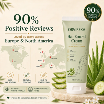 Natural Gentle Hair Removal Cream | For Women & Men, Sensitive Skin