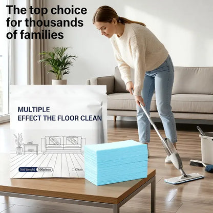 Essential for the family 100 Piece Multi-Surface Antibacterial Cleaner for Hardwood. Tile & Laminate