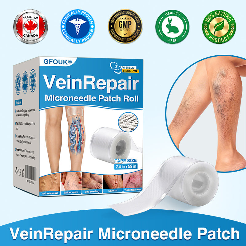 🇨🇦👨‍⚕️✅GFOUK® VeinRepair Microneedle Patch Roll⚡Instant Relief, Long-Term Results